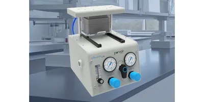 The UltraPPM lite overlayed on an image of a lab
