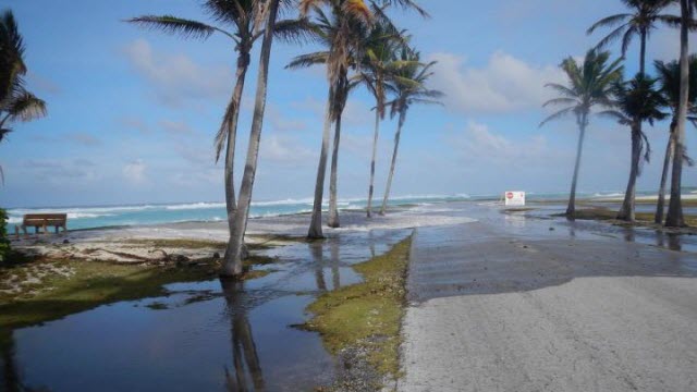 Wave-driven Flooding and Overwash on Roi-Namur Atoll