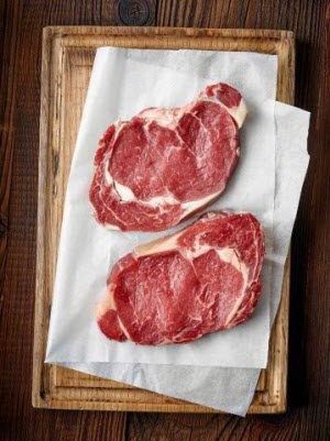 steaks on butcher paper 