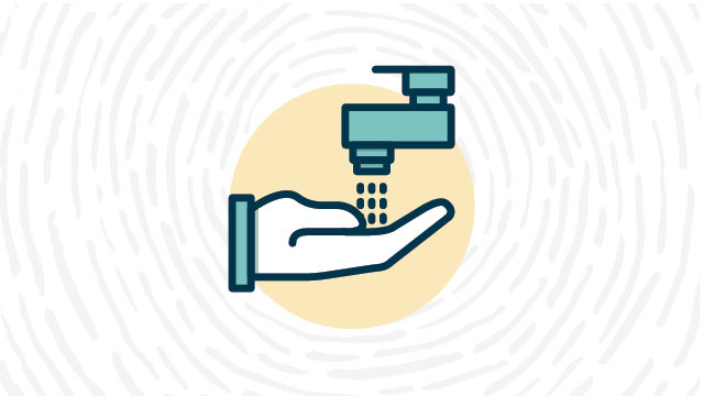 Wash hands lab safety symbol