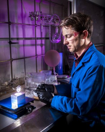 Sandia National Laboratories researcher Joey Carlson