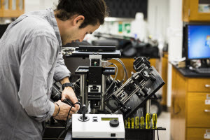 Mechanical engineering postdoctoral fellow Adam Glaser 