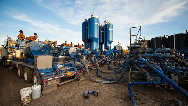 Hydraulic Fracturing site in Canada