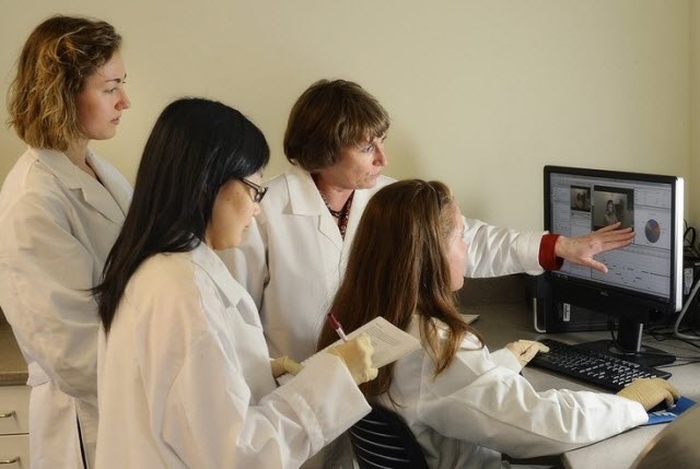 researchers in the Virginia Tech Sensory Evaluation Laboratory