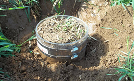core sample of soil