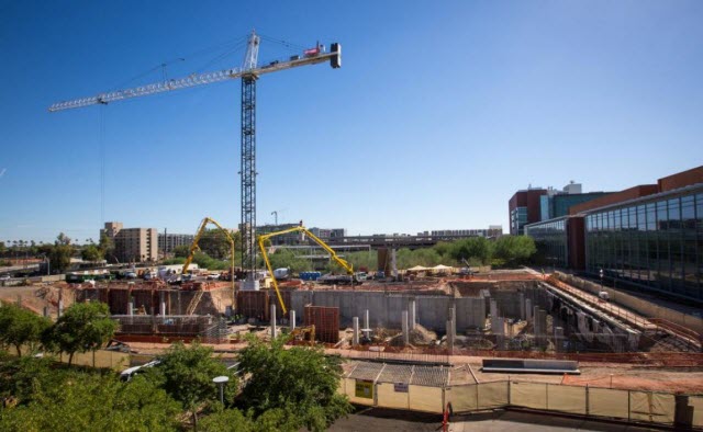 work has begun on the Biodesign C site on the Tempe campus