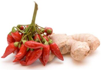 chili peppers and ginger