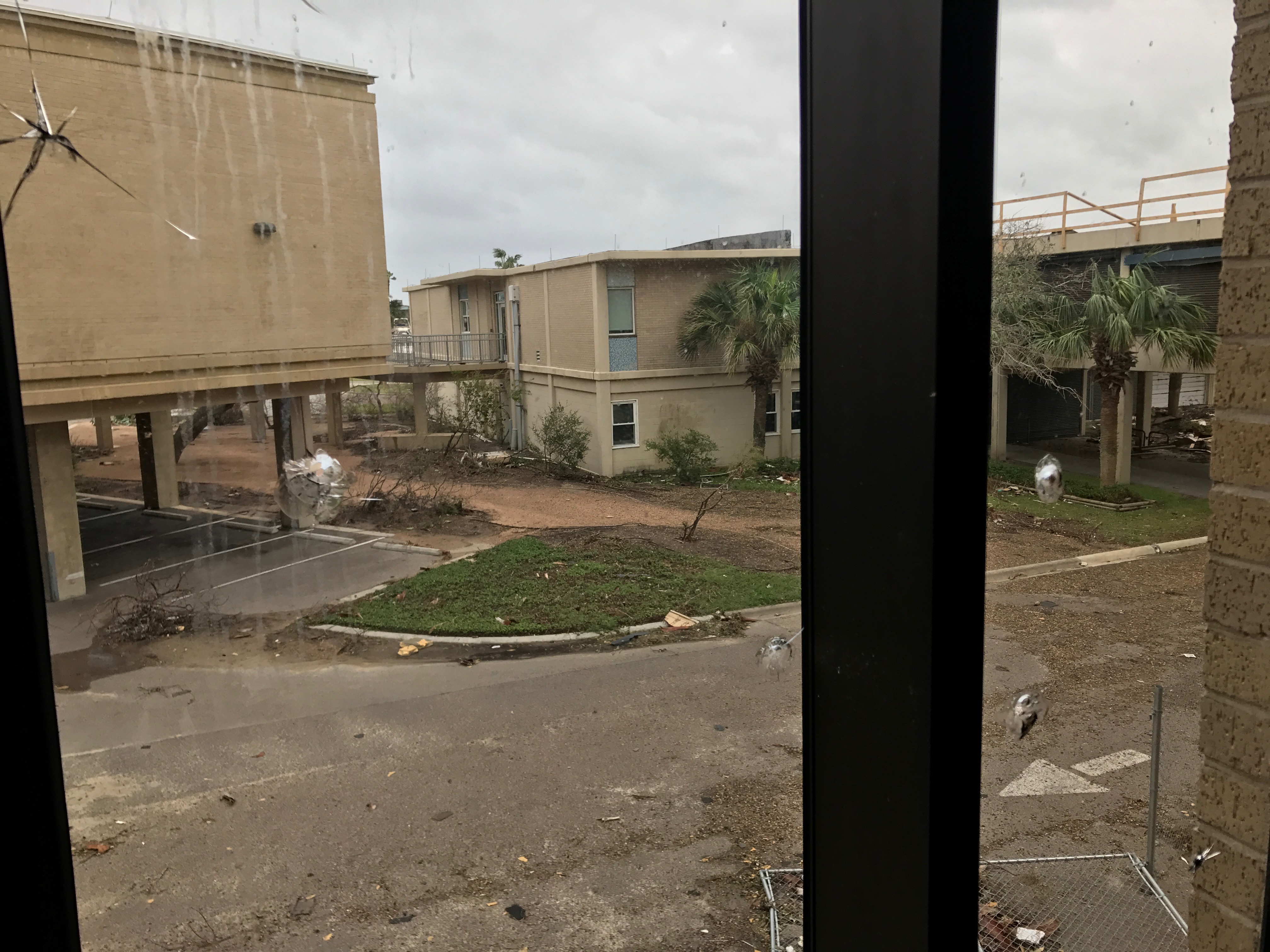 Laboratory window damage