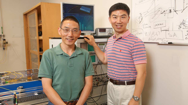 Dr. Qiuhai "Ken" Zuo, left, and Dr. Lingze Duan