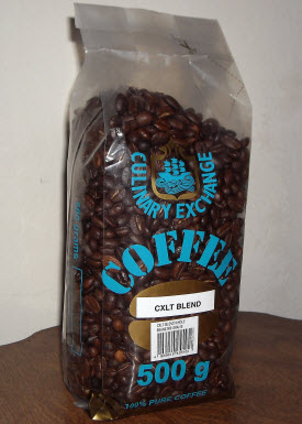 bag of coffee beans
