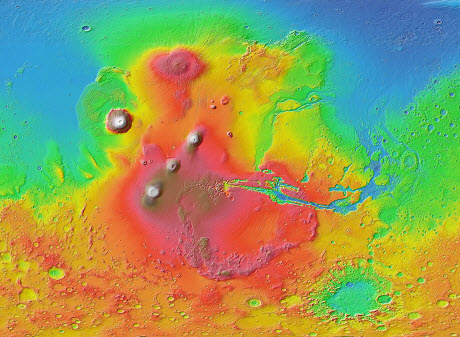 The Valles Marineris region on Mars