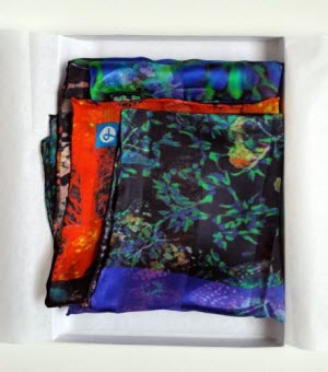 Scarves based on images generated by University of Michigan scientists