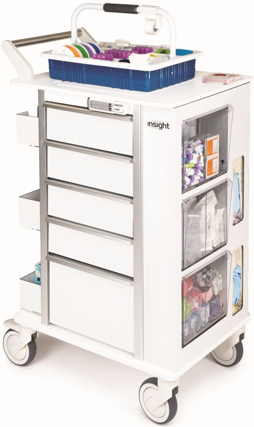 Cabinet-style phlebotomy cart from MarketLab Cabinet-style phlebotomy cart from MarketLab
