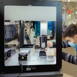 Flex High throughput NGS workstation in a lab 