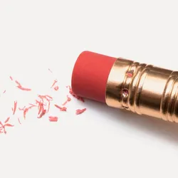 image of a pencil erasing a mark on a page illustrating the concept of ways to handle mistakes