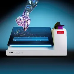 The Nanodrop Ultra on blue background