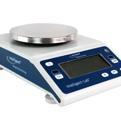 The new intelligent precision balance on a white background