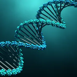 Computer image of DNA