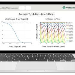 Laptop with new animal navigator software on white background