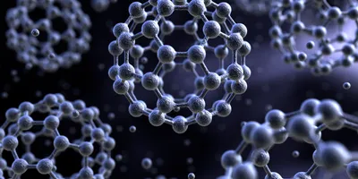 Visual representation of a buckyball C60.