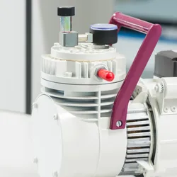 small white vacuum pump for science experiment Laboratory
