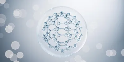 A soccer ball like molecule called a fullerene which can be harder than diamond.