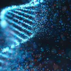Computer image of DNA