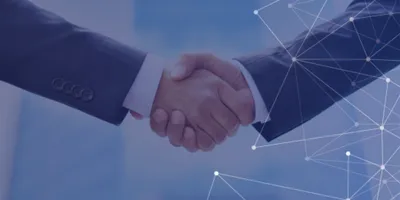 Two people shaking hands
