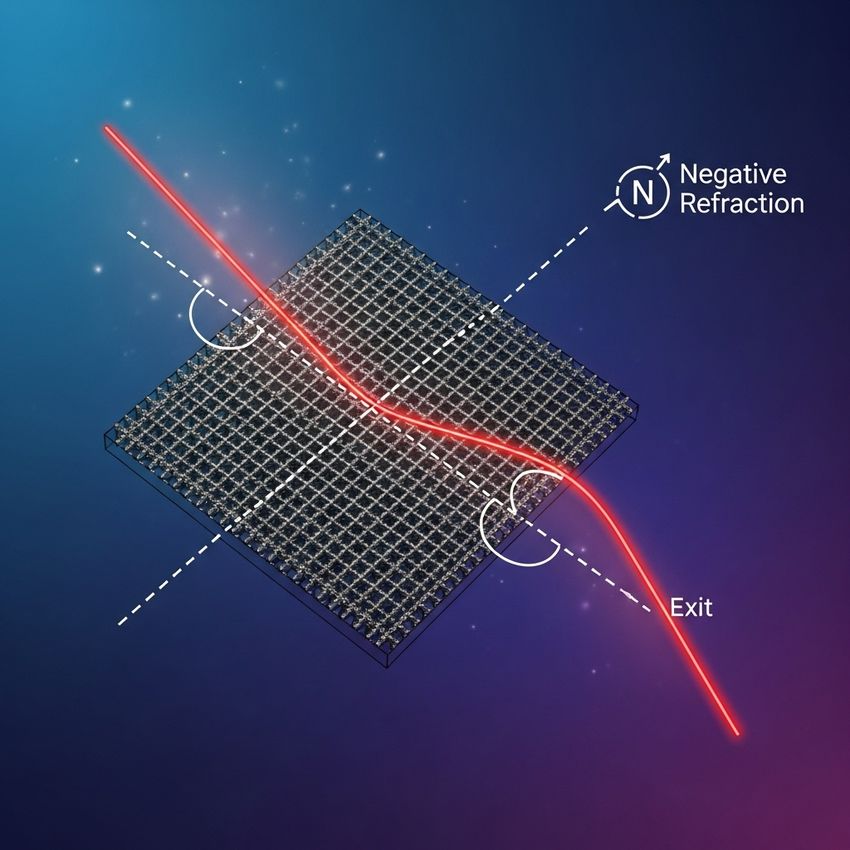 illustration explaing how a metamaterial works