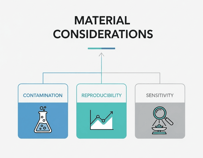 Infographic on material considerations.