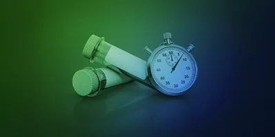 Sample collection tubes and stopwatch