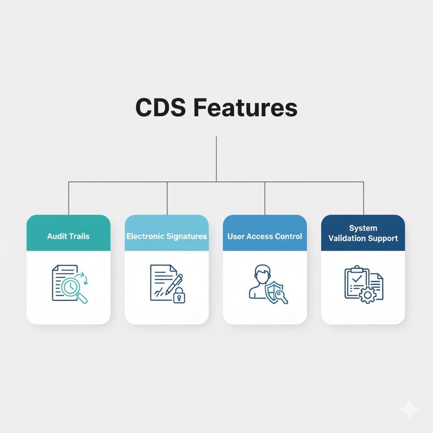 Infographic on CDS features.