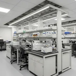 Modern flexible shared lab with modular design and equipment