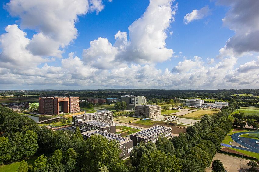 Panorama of the campus of Wageningen University & Research