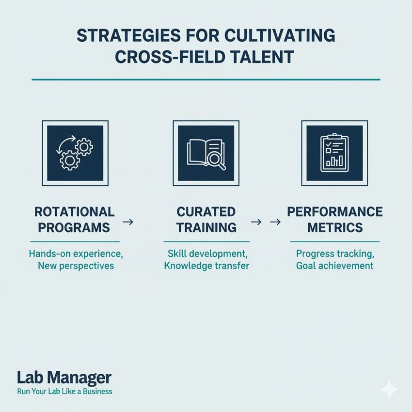 Infographic on cultivating cross-field talent. Infographic on cultivating cross-field talent.