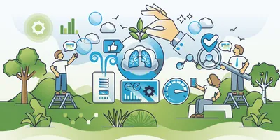 Illustration of occupational safety in laboratory environments