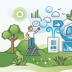 Illustration of occupational safety in laboratory environments