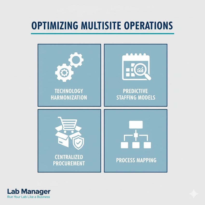 Infographic on optimizing multisite operations