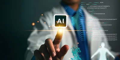 A researcher exploring AI technology in laboratory settings