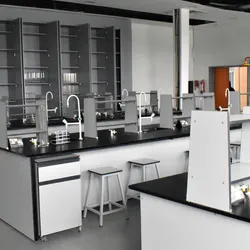 Clean laboratory setup demonstrating airflow management