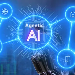 Visual representation of agentic AI technology in research