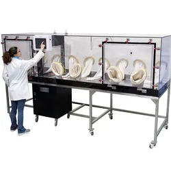 Custom isolation and containment glove box