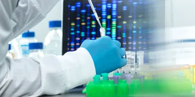 Laboratory technician using evidence-based testing algorithms