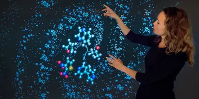 Visualization of molecular structures in materials science