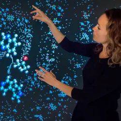 Visualization of molecular structures in materials science