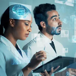 Radiology experts assessing AI performance in clinical environments