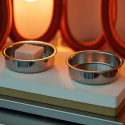 Thermal analysis equipment with metallic sample pans