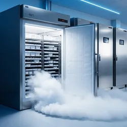 Laboratory freezer showcasing cold storage technology for sample protection