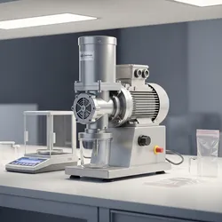 a laboraotry mill on a clean benchtop 