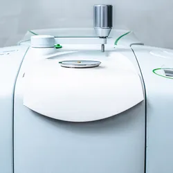 Close-up of FTIR device for infrared analysis